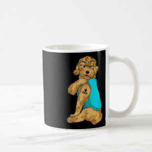Golden Doodle I Love Dad Tattoo Apparel, Dog Dad G Coffee Mug