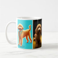 Golden doodle lovers with 4 cute pictures design