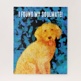 Golden doodle, my soulmate!  jigsaw puzzle