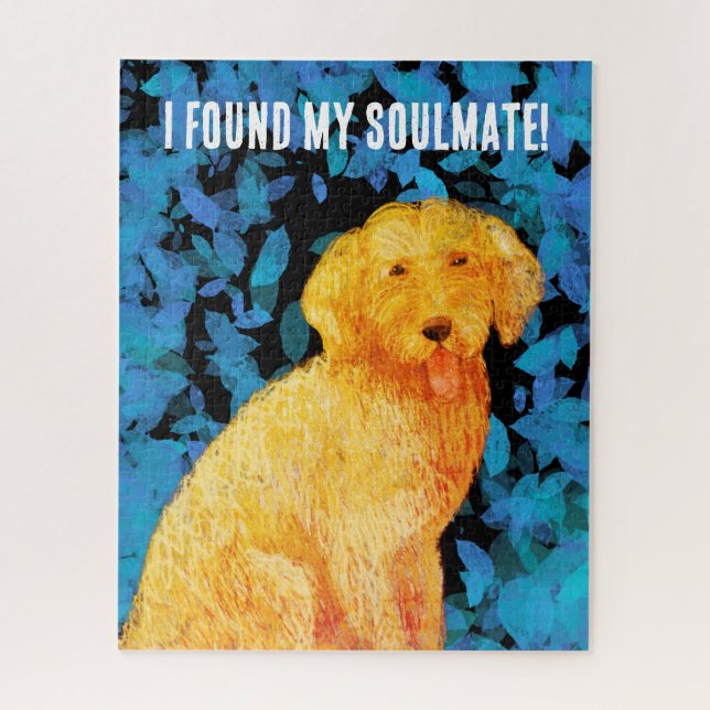 Golden doodle, my soulmate!  jigsaw puzzle (Vertical)
