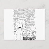 Golden Doodle on the Beach