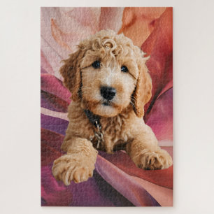 Golden Doodle Puppy Jigsaw Puzzle