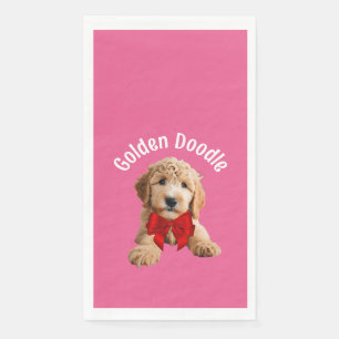 Golden Doodle Puppy Napkin