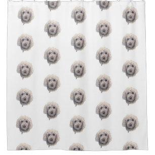 Golden Doodle Shower Curtain