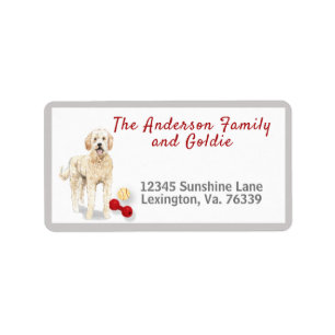 Golden Doodle Toys Home Return Address Label