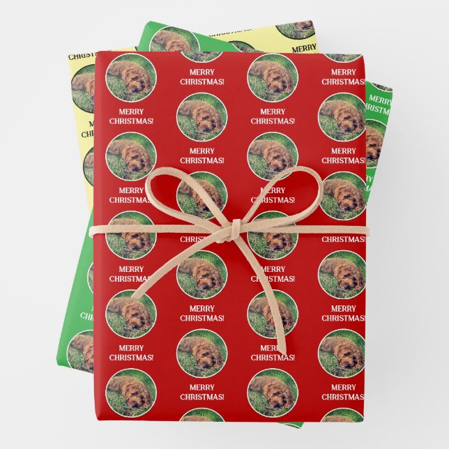 Golden Doodle Wrapping Paper Sheet (In situ)