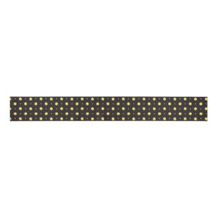 Golden Dot Ribbon Spool Grosgrain Ribbon