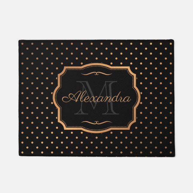 Golden Dots Doormat (Front)