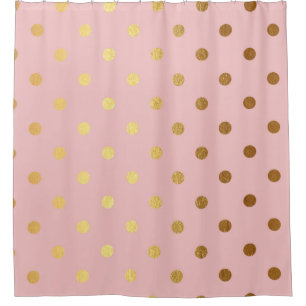Golden dots on pink backround
