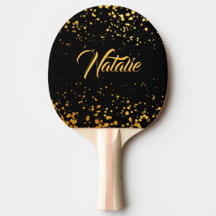 Golden Dots Ping Pong Paddle
