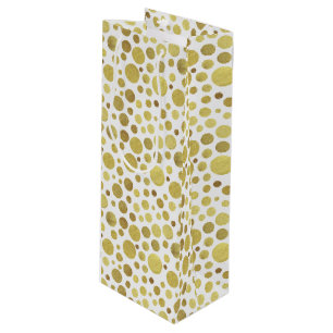 Golden Dots Wine Gift Bag