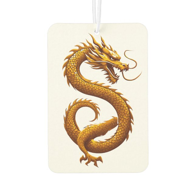 Golden Dragon Air Freshener (Back)