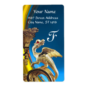 GOLDEN DRAGON BLUE SAPPHIRE AMETHYST Monogram