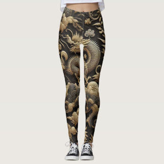 Golden Dragon Elegance Legging