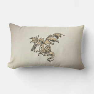 Golden Dragon Lumbar Pillow
