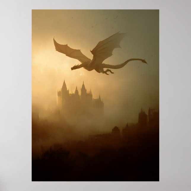 Golden Dragon Misty Castle Poster (Front)