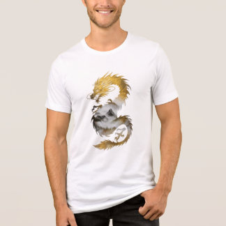 Golden Dragon Nebula Mystical elegance Tri-Blend Shirt