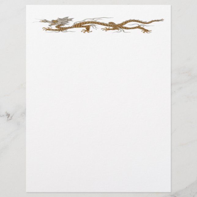 Golden Dragon Of Buddhan Letterhead (Front)
