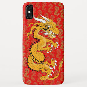 Golden dragon on Red Phone Case
