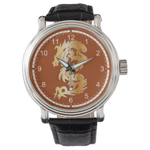 Golden Dragon on Red Watch