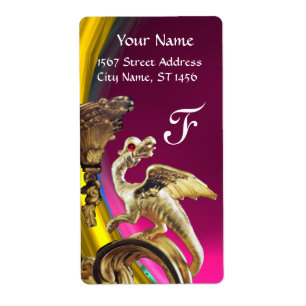 GOLDEN DRAGON PINK FUCHSIA AMETHYST Monogram