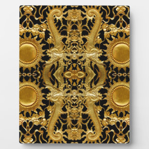 golden dragon plaque