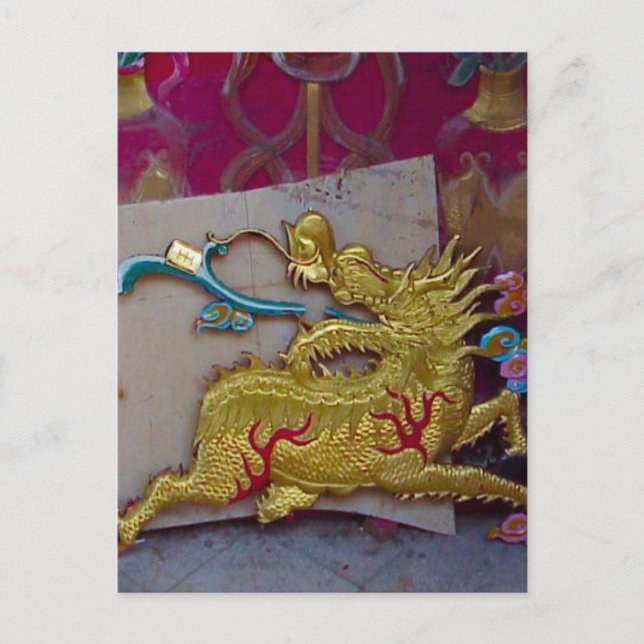 Golden dragon postcard (Front)