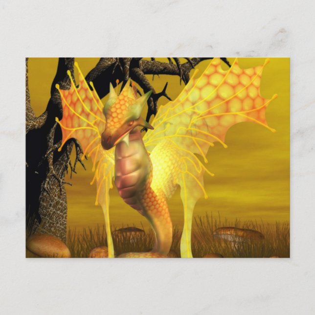 Golden Dragon Postcard (Front)