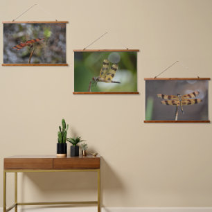 Golden Dragonflies Photographic Hanging Tapestry
