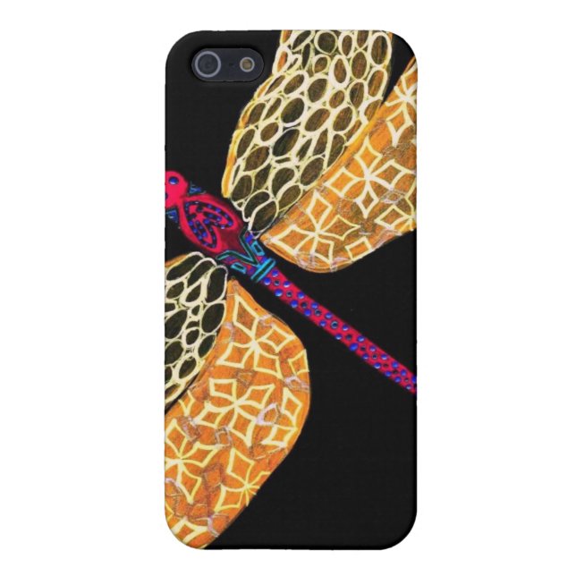 Golden Dragonfly iPhone Case (Back)