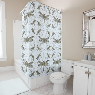 Golden dragonfly pattern - light