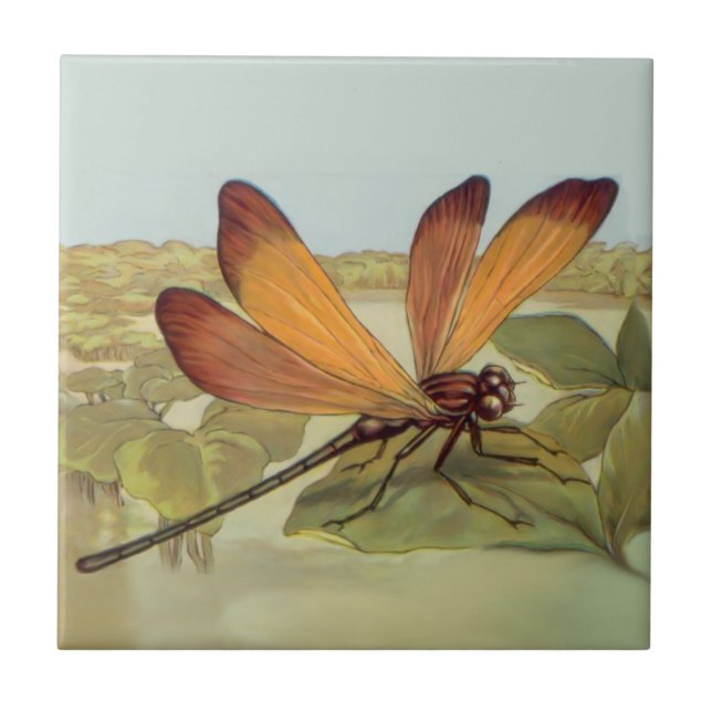 Golden Dragonfly Tile (Front)