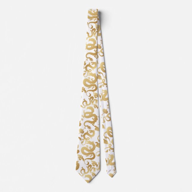 Golden Dragons Pattern No BG Tie (Front)