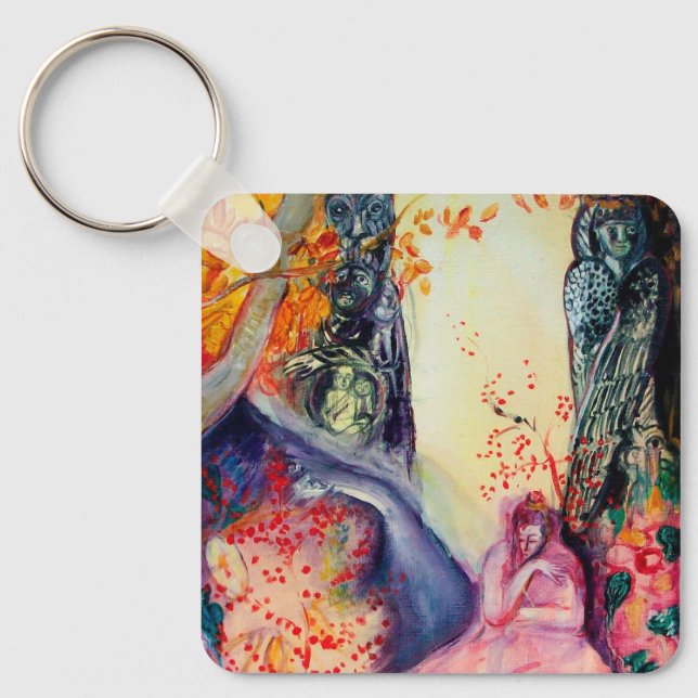 GOLDEN DREAM / Yoga Meditation Zen Garden Keychain (Front)