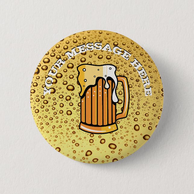 Golden drops 2 inch round button (Front)