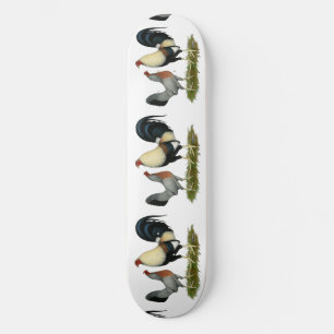 Golden Duckwing Chickens Skateboard