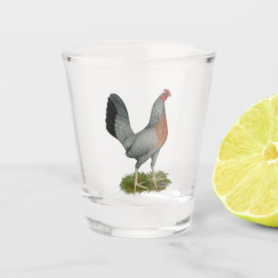 Golden Duckwing Hen Shot Glass
