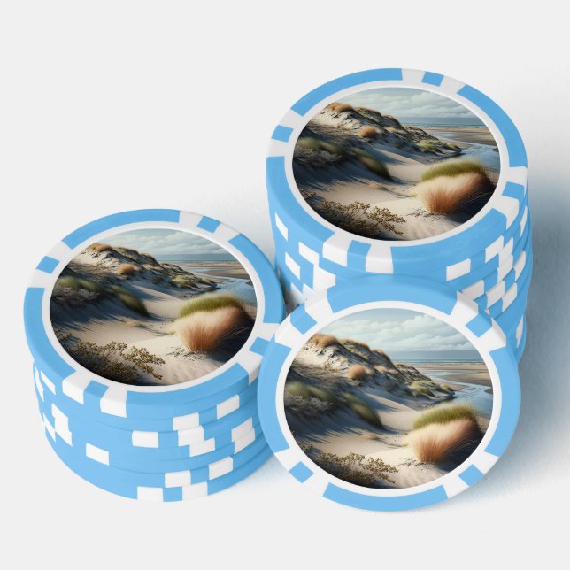 Golden Dunes Poker Chips (Stack)