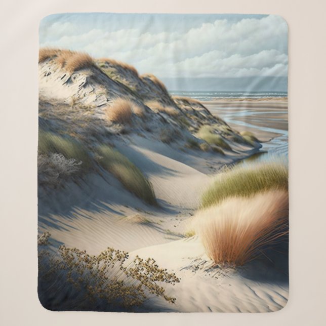 Golden Dunes Sherpa Blanket (Front)