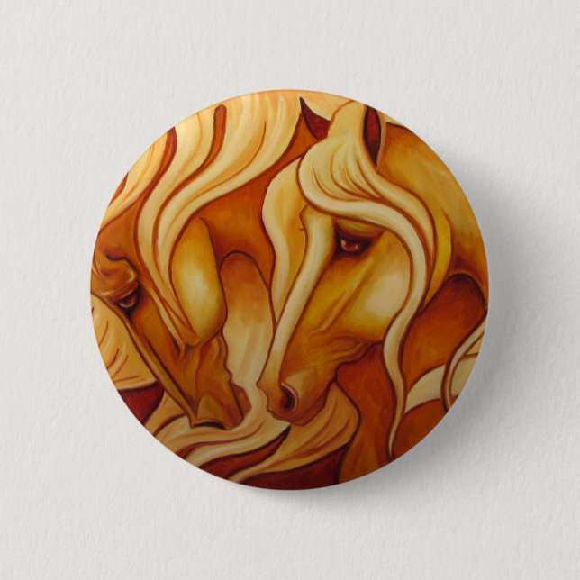 Golden Duo 2 Inch Round Button (Front)