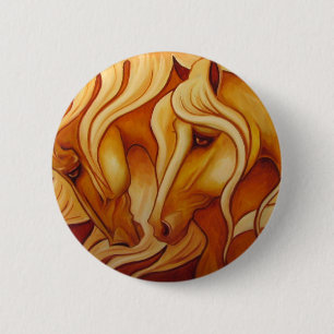Golden Duo 2 Inch Round Button