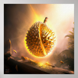 Golden Durian - Canvas Art Print