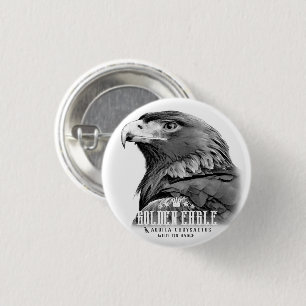 Golden Eagle 1 Inch Round Button
