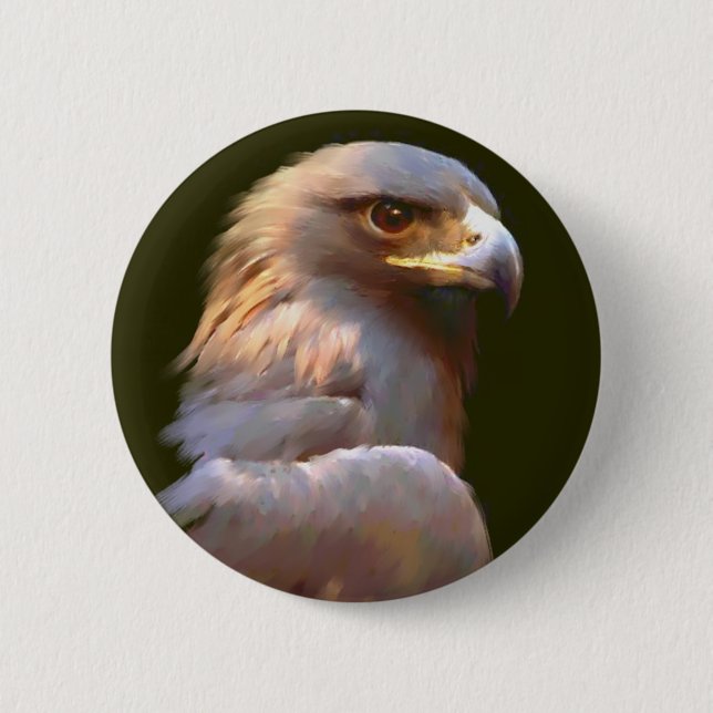 Golden Eagle 2 Inch Round Button (Front)