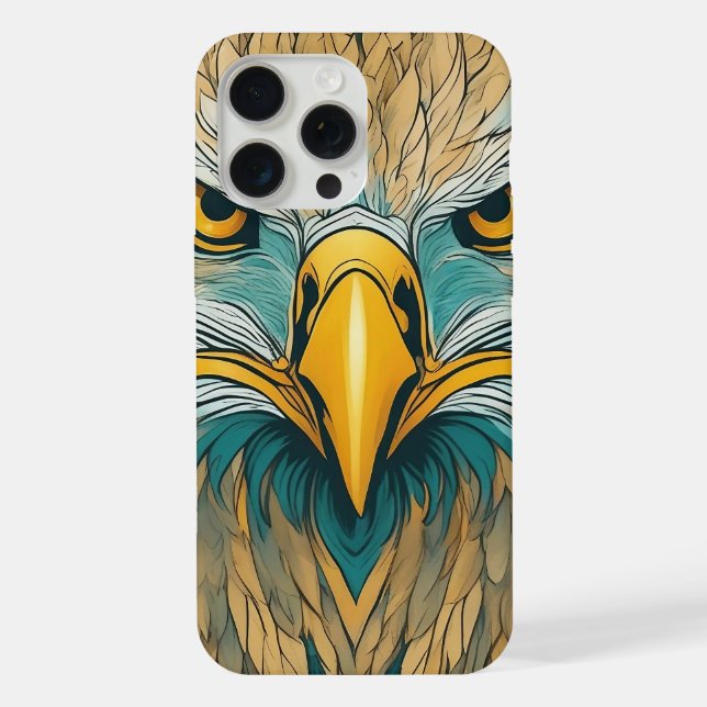 Golden Eagle Artwork iPhone Case (Back)