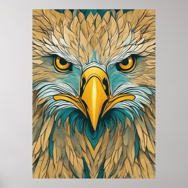 Golden Eagle Artwork Poster (Front)