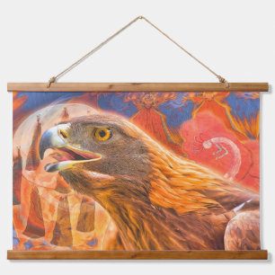 GOLDEN EAGLE Calling all Kachina's Hanging Tapestry
