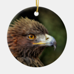 golden eagle ceramic ornament