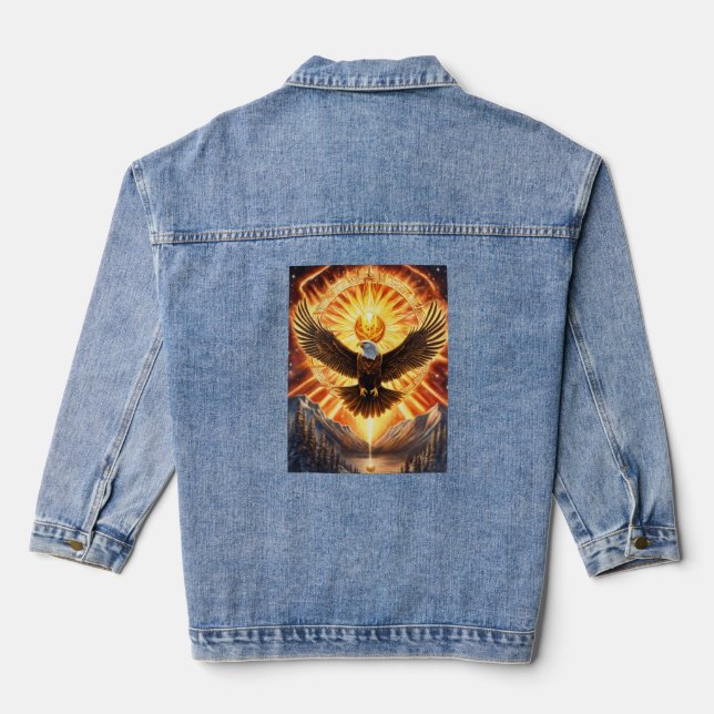 Golden eagle Denim Jacket (Back)