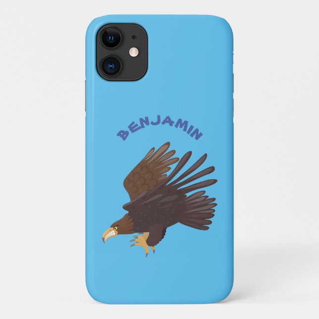Golden eagle funny cartoon illustration Case-Mate iPhone case (Back)